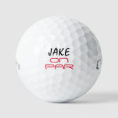 Personnalisé sur le jeu de balle de golf cadeau d' (Recto)