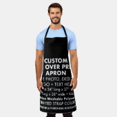 Personnalisé Tout Sur Imprimer Grand Tablier (Fron (Porté)