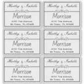 Personnalisé Transparent Clear Étiquettes de adres (Devant)