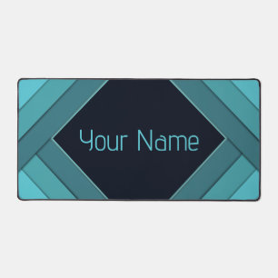 Personnalisé Turquoise élégant géométrique