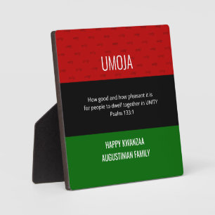 Personnalisé UMOJA Unity Happy Kwanzaa Plaque