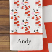 Personnalisé Vacances Jolies Sourires Snowman Visa