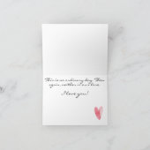 Personnalisé, Valentines Coeurs à ma carte de mari (Intérieur)