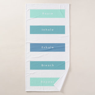 Personnalisé Vert Bleu Pause Inhale Exhale Respira