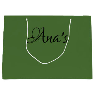 Personnalisé, vert no 4, sac cadeau