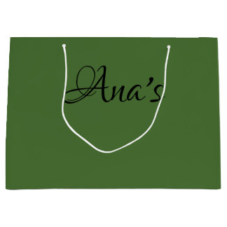 Personnalisé, vert no 4, sac cadeau