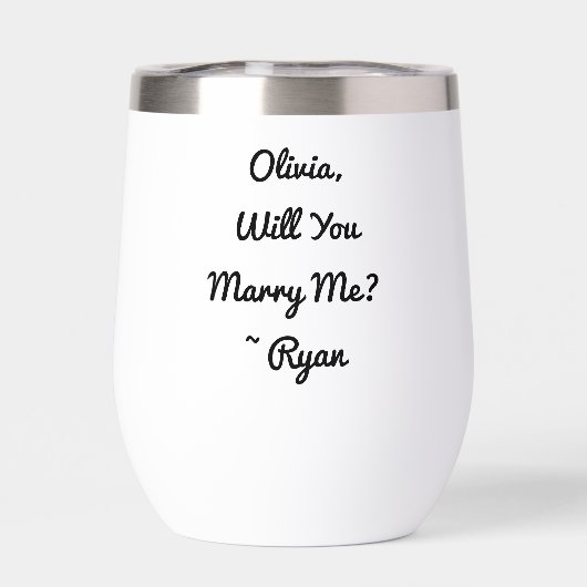 Personnalisé Veux-tu m'épouser | Proposition de ma (Arrière)