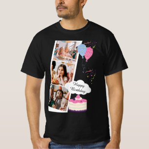 Personnalisé Violet amusant Joyeux T-shirt d'anniv