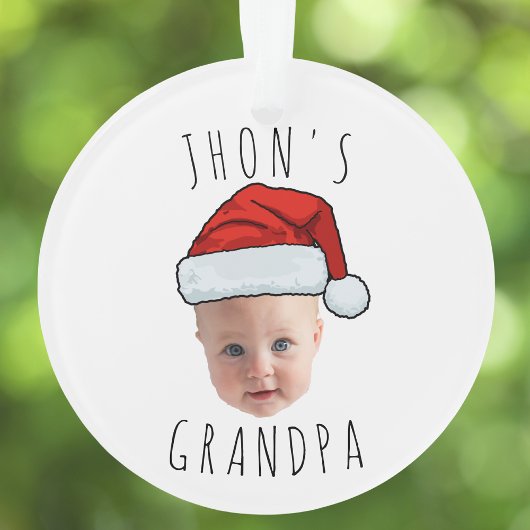 Personnalisé Visage bébé Père Noël Chapeau Photo d