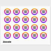 Personnalisé vos stickers de code QR et texte pers (Feuille)