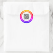 Personnalisé vos stickers de code QR et texte pers (Sac)