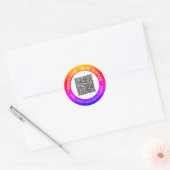 Personnalisé vos stickers de code QR et texte pers (Enveloppe)