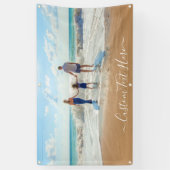 Personnalisé Votre bannière photo avec texte (Vertical)