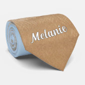 Personnalisé votre Cravate photo avec un nom perso (Roulé)