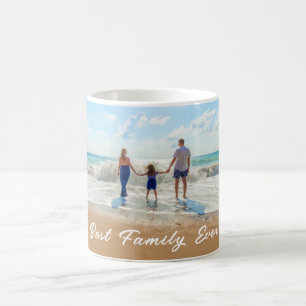 Personnalisé votre famille Photo Café Mug et texte