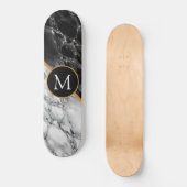 Personnalisé Votre Lettre Skateboard Marble Stone (Recto)