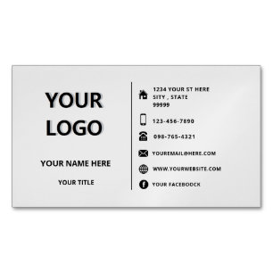 Personnalisé votre Modèle d'aimant Carte de visite