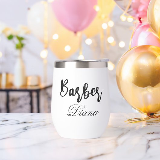 Personnalisé Votre Nom Barbier (Enterrement de vie de garçon)