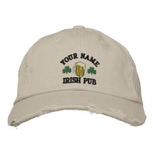 Personnalisé Votre Nom Irish Pub Brodé Casquette
