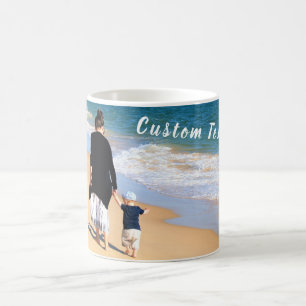Personnalisé Votre Photo Café Mug Texte Personnali