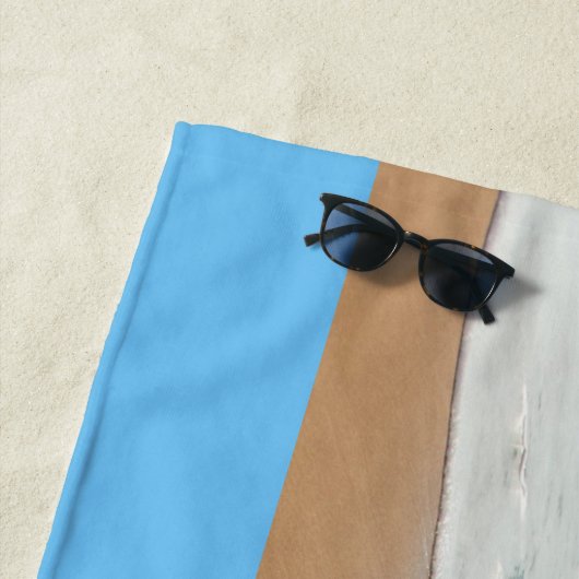 Personnalisé Votre Photo Plage Serviette Texte Per (En situation)