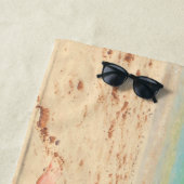 Personnalisé Votre Photo Plage Serviette Texte Per (En situation)