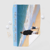 Personnalisé votre photo serviette de golf et text (En situation)