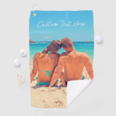 Personnalisé votre photo serviette de golf et text (En situation)