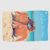 Personnalisé votre photo serviette de golf et text (Horizontal)