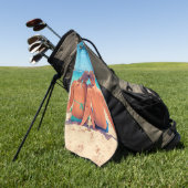 Personnalisé votre photo serviette de golf et text (Vert)