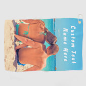 Personnalisé votre photo serviette de golf et text (Horizontal)