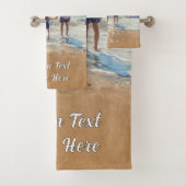 Personnalisé Votre Photo Serviettes De Bain Texte  (En situation)