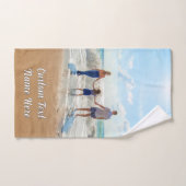 Personnalisé Votre Photo Serviettes De Bain Texte  (Serviette à main)