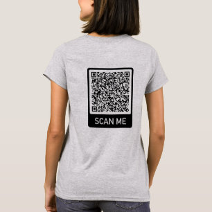 Personnalisé votre QR Code Scan Info Funny T-Shirt