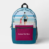 Personnalisé Votre Sac À Dos Photo Nom De Texte Pe (Recto)