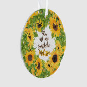 Personnalisé Vous êtes mon Sunshine Sunflower (devant)