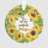 Personnalisé Vous êtes mon Sunshine Sunflower (devant)