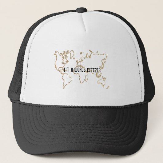 Personnalisé World Citizen Casquette Design World (Devant)