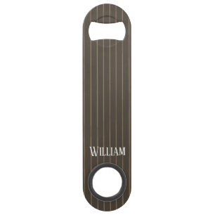 Personnalised brown retro pinstripes