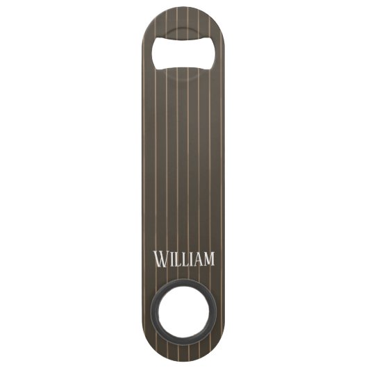 Personnalised brown retro pinstripes (Devant)