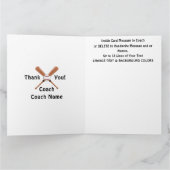 Personnalisée, Carte D'Entraînement De Baseball, (Intérieur)