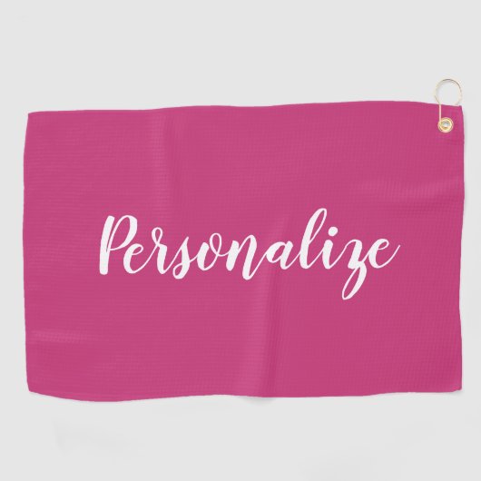 Personnalisée élégante typographie rose serviette (Horizontal)