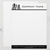 Personnalisée En-tête de lettre de professionnel de bouteilles (Devant / Derrière)