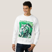Personnalisée Fière Patrimoine Hommes Sweatshirt d (Devant entier)