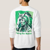 Personnalisée Fière Patrimoine Hommes Sweatshirt d (Dos)