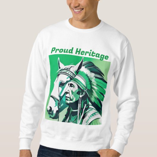 Personnalisée Fière Patrimoine Hommes Sweatshirt d (Devant)