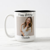 Personnalisée Joyeuse Photo Mug pour elle, Maman (Gauche)