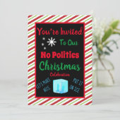 Personnalisée Pas de politique Invitation de Noël (Debout devant)
