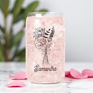 Personnalisée Pour Sa Bow Rose Florale