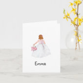 Personnalisée Serez-Vous Ma Fille Fleur ? Carte (Fleur jaune)